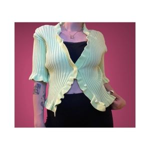Y2K Cardigan Top
